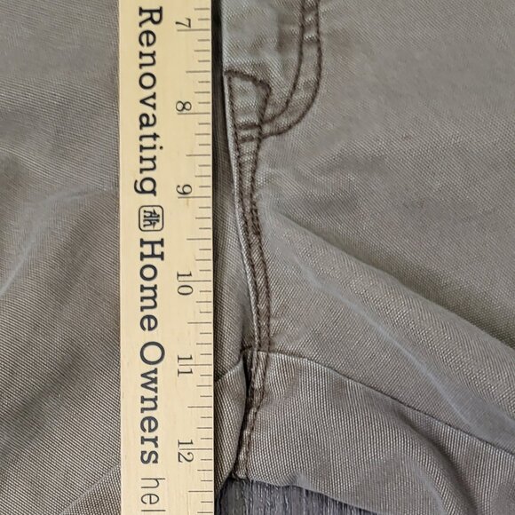 Haggar LK Life Khaki 34x34 Flat Front Relaxed Straight Chino Pants Beige - Picture 9 of 11